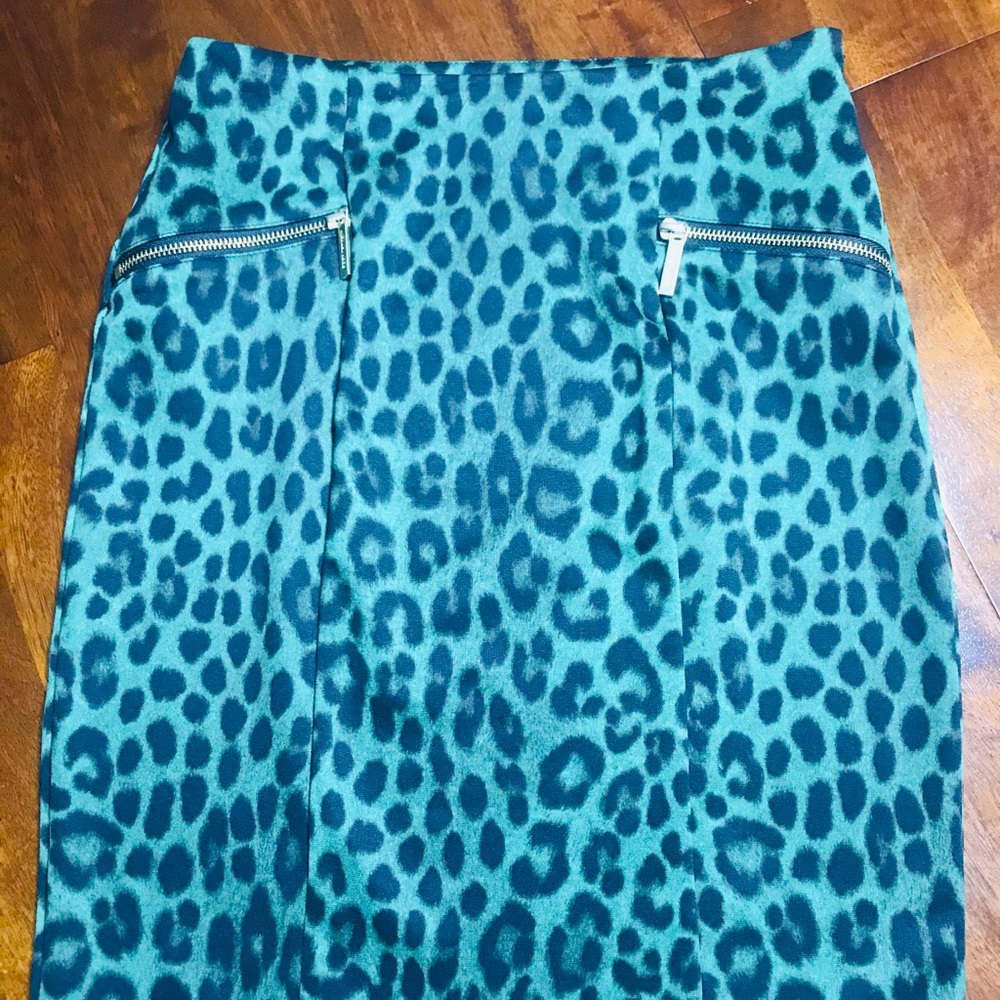 Michael Kors Spotted Cheetah Print Skirt